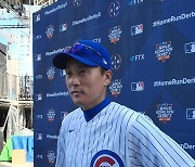 20년만에 컵스 유니폼 입은 이승엽 "행사가 있다면 언제든지 달려오겠다"[MLB홈런더비]