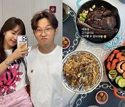 이솔이, 고급 식당 뺨치네..♥박성광에 "고기 없어도 먹어야 해"