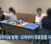 독감주의보 발령..모레부터 무료접종 시작