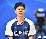 [JB포토] 2022 KBL 신인선수 드래프트 컴바인 '참가자 인터뷰 진행'