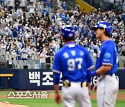 '오늘은 물러설 수 없다!' 야수들 불러모은 홍원기 감독[포토]