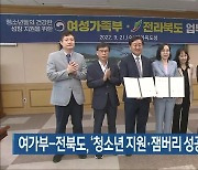 여가부-전북도, '청소년 지원·잼버리 성공' 업무협약