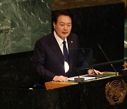 유엔서 '尹표 약자복지' 글로벌 비전화.."위기 극복 위한 자유·연대"