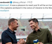 폴란드 주장 레반도프스키, 월드컵서 '우크라이나 완장' 찬다