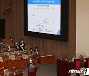 OECD 주요국가 성 격차 지수 질문에 답변하는 한덕수 총리