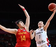 '44-107' 한국 여자농구, 월드컵서 중국에 63점 차 대패