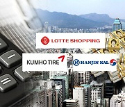 Lotte, Hanjin join Korea's list of marginal firms incapable of affording debt interest