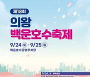 '의왕백운호수축제' 24~25일 개최..다양한 공연·체험행사 열려