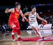 한국, 여자농구 월드컵 첫 경기서 중국에 63점 차 완패
