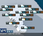 [날씨] 충북 중북부 한때 비..한낮 제천 22도·청주 25도