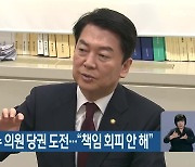 국민의힘 안철수 의원 당권 도전.."책임 회피 안 해"