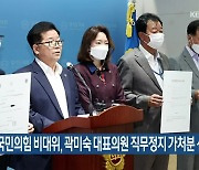 경기도의회 국민의힘 비대위, 곽미숙 대표의원 직무정지 가처분 신청