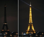 '밤 11시45분' 땡하자 조명 완전히 끈 에펠탑..무슨 일?