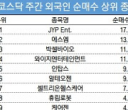 코스닥 주간 외국인 순매수 1위 'JYP Ent.'