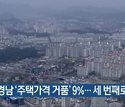 "경남 '주택가격 거품' 9%..세 번째로 낮아"