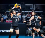 '모래성' 한국여자배구, 세계선수권 첫 경기서 도미니카공화국에 완패