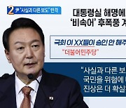 尹 "사실과 다른 보도"..비속어 논란에 반격 모드