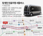 [그래픽] 청계천 자율주행 셔틀버스 시범운행