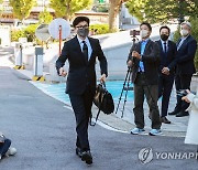 '검수완박법' 권한쟁의심판 공개 변론 참석하는 한동훈 장관