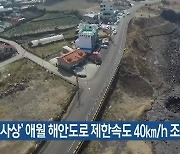 '7명 사상' 애월 해안도로 제한속도 40km/h 조정