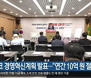 엑스코 경영혁신계획 발표.."연간 10억 원 절감"