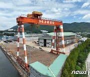 HJ중공업 '선박용블록' 거제공장 본격 가동.."생산 안정화·매출확대 기대"