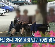 부산 65세 이상 고령 인구 70만 명 육박