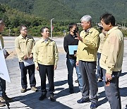 산림청, 가리왕산 알파인경기장 산사태 피해지 점검