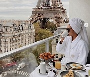 김준희 "남편 사랑받으며 행복"..파리 에펠탑 보이는 호텔서 찰칵 [N샷]