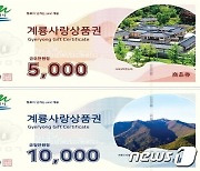 '계룡사랑상품권' 디자인 변경..지역 홍보 활용