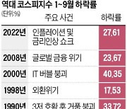 역대 세 번째..올 코스피 하락률 28%