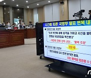 [국감] 국방부 발표 번복 관련 자료 바라보는 이종섭 국방 장관