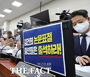 [2022 국감] 야당, '김건희 논문 표절 의혹' 파상공세.."위조 더 있어"