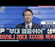 [뉴스하이킥] 尹 '부대열중쉬어' 실수.. "'한 자리수 지지율' 20대, 더 실망했을 것"