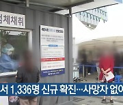 대전·세종·충남 1,336명 신규 확진..사망자 없어