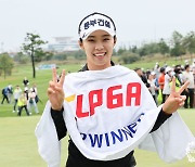 '가을여왕' 김수지, 박민지 기록 넘나? 3주 연속 우승 도전[KLPGA]