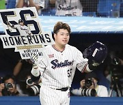 일본인 최다홈런 때려낸 日 괴물타자, 다음 목표는 60홈런? "선배들 위업 남아있다"