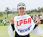 '2주 연속 우승' 김수지, 세계 랭킹 38위로 점프