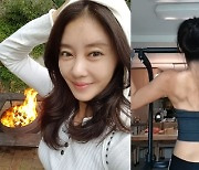 '싱글맘' 이지현, 쩍 갈라진 등근육 공개.."고난도 결국 지나가"