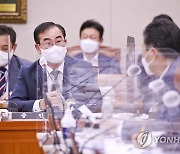 답변하는 박상규 농심미분 대표이사