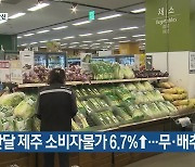 [주요 단신] 지난달 제주 소비자물가 6.7%↑..무·배추 급등 외