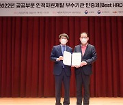 한국보건복지인재원, 2022 인적자원개발 우수기관 인증 획득