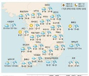 [표] 주말 레저 날씨 (10월 8일~10월 9일)