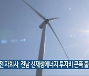 "한전 자회사, 전남 신재생에너지 투자비 큰폭 줄여"