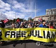 AUSTRALIA PROTEST ASSANGE