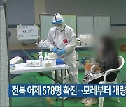 전북 어제 578명 확진..모레부터 개량 백신 접종
