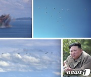 항공공격종합훈련에 투입된 북한 인민군 공군 전투기