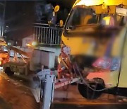 경기 오산시 갈곶동에서 통근버스 사고..5명 부상