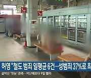 허영 "철도 범죄 일평균 6건..성범죄 37%로 최다"