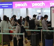 일본행 비행기 이용하려는 여객들